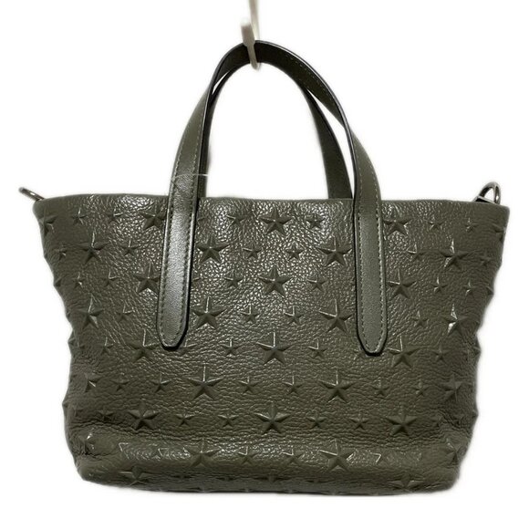 JIMMY CHOO - Khaki Leather Handbag - Picture 7 of 9